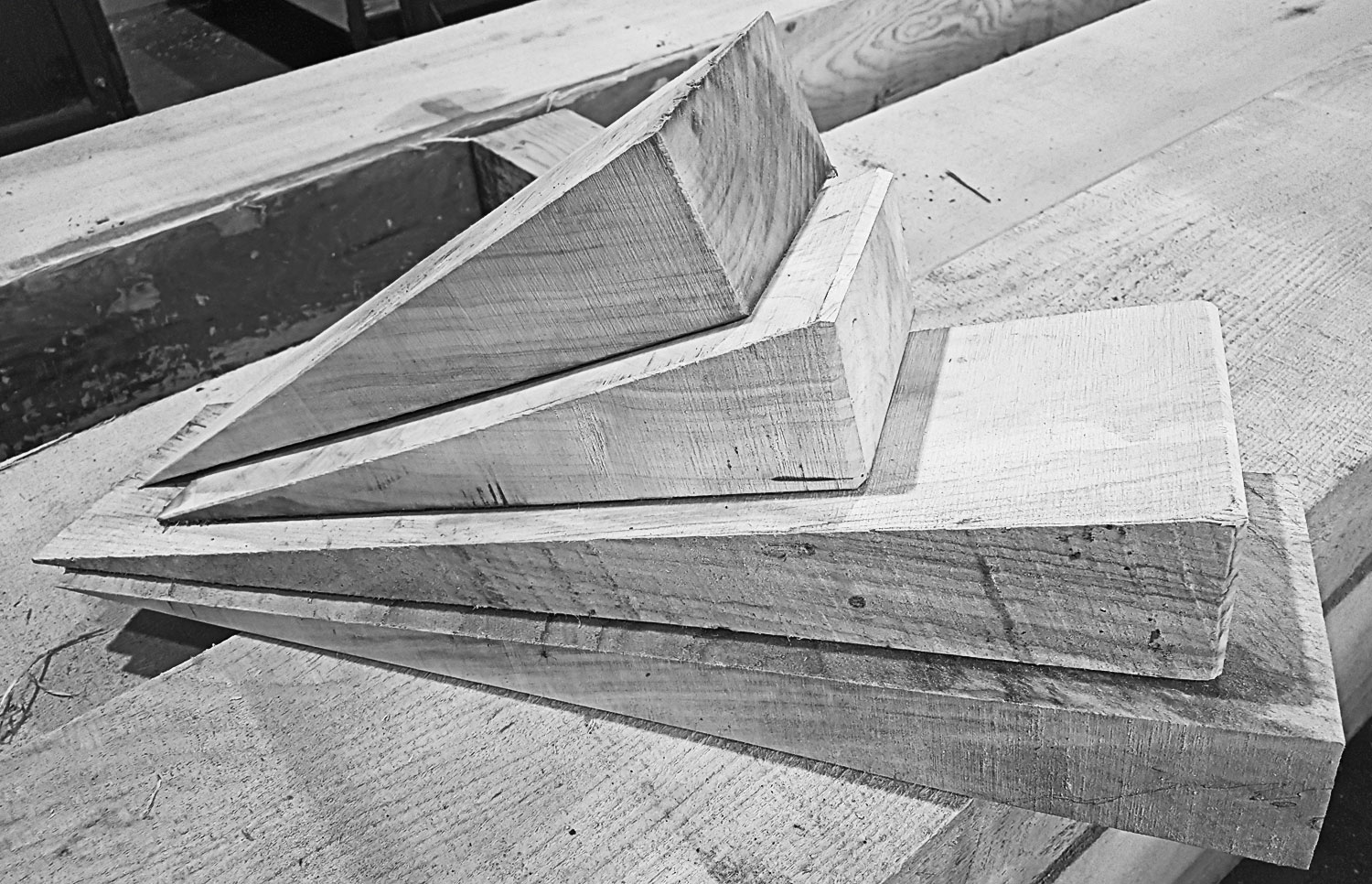 Hardwood and Softwood Wedges Industrial Timber Products by CarlWood