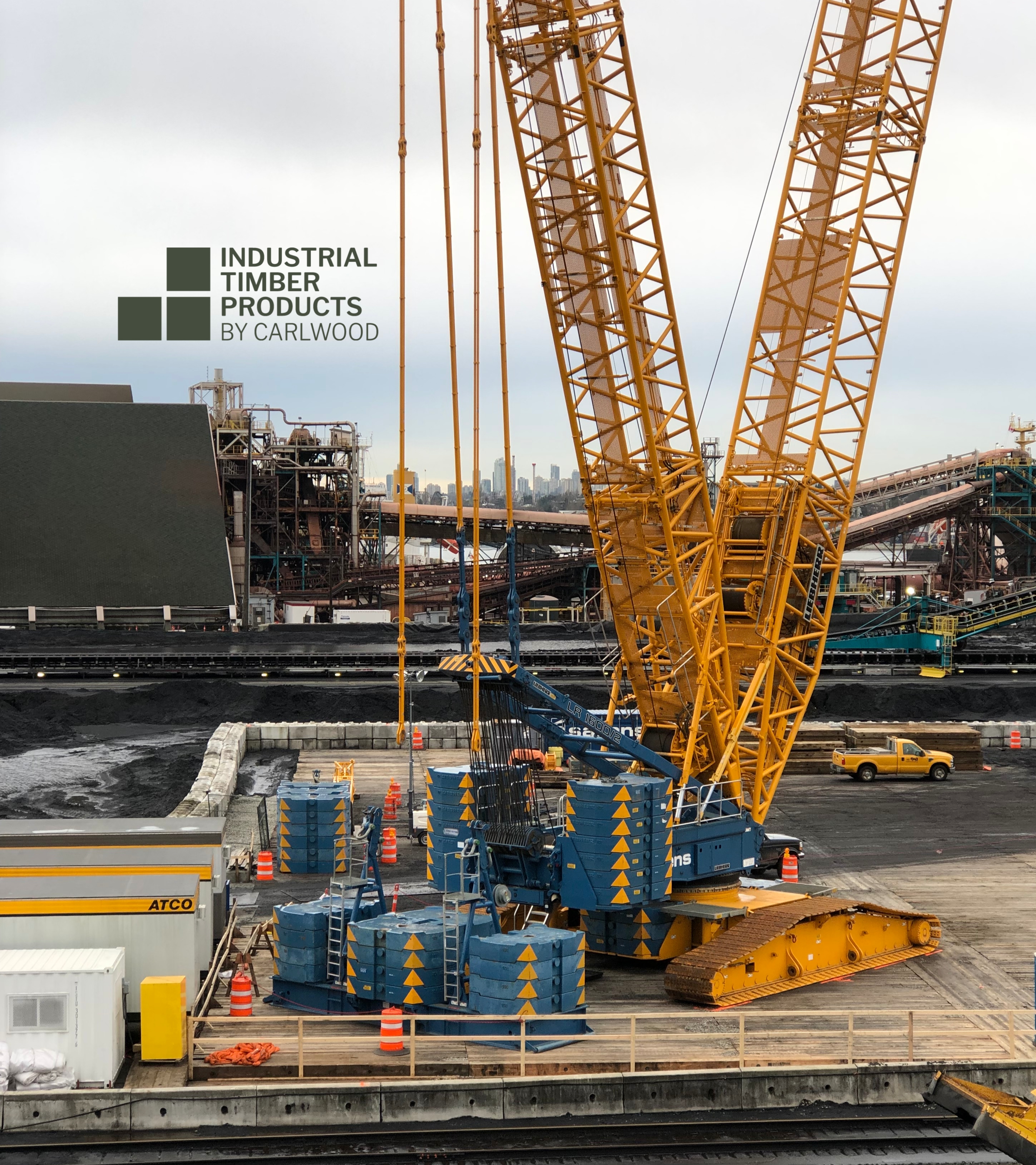 Crane Mat Pad at Vancouver Terminal Part 3 Industrial Timber Products