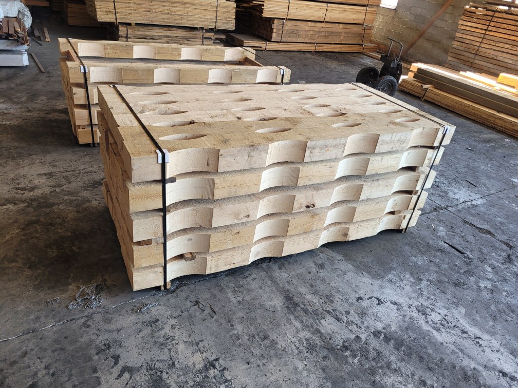 Pipe and Pile Dunnage - Contoured Dunnage | Industrial Timber Products ...